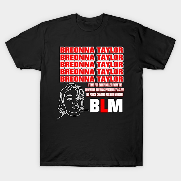 Breonna Taylor- Say Her Name T-shirts for Women & Men! T-Shirt by Touching Lives Urban Apparel